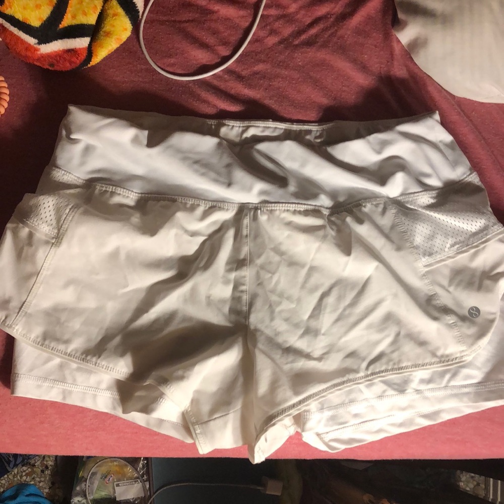 White athletic shorts